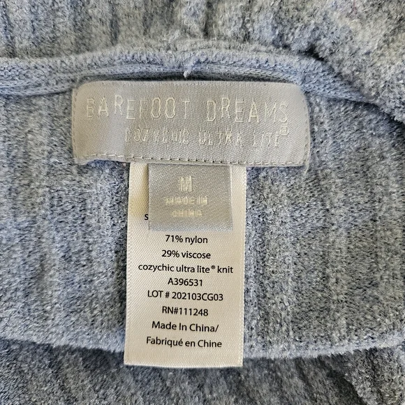 Barefoot Dreams Namaste Cozychic Ultra Lite Ribbed Hooded Cardigan - Picture 9 of 9